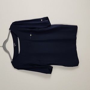 The Limited Navy Blue Top with Gold Buttons